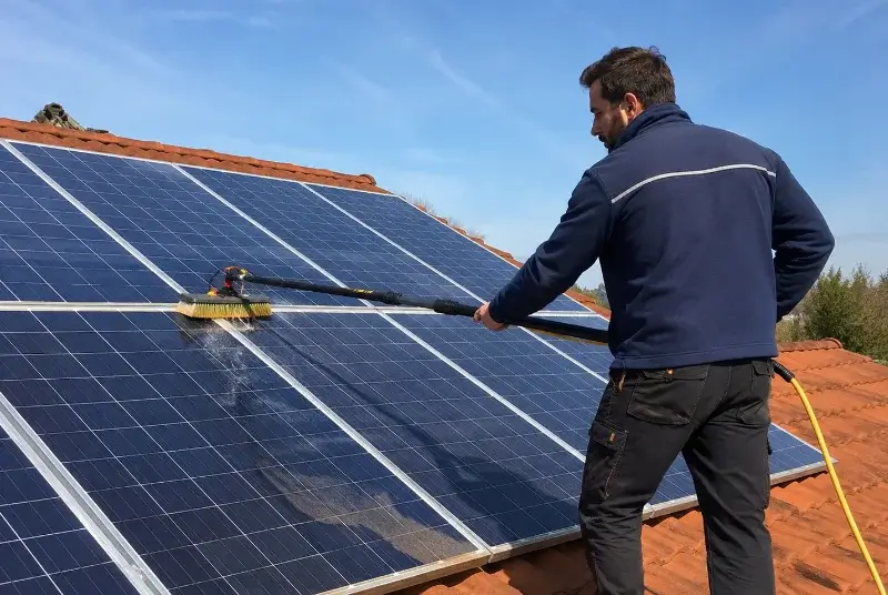 Nettoyage et entretien de panneaux solaires à Bonnut